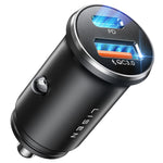 54W USB C Car Charger, Fast Dual Port All-Metal Adapter for iPhone & Samsung