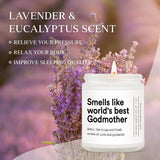 Godmother Proposal Gift, Godmother Gifts From Godchild, Will You Be My Godmother, Birthday Mothers Day God Mother Gifts- Handmade Lavender Godmother Candle(7Oz)