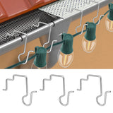 50Pcs Gutter Clips For Hanging Outdoor Lights, Gutter Guards Christmas Light Hooks Clips, Stainless Steel Gutter Hooks For Outdoor Halloween Christmas Lights (50)