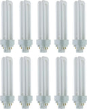 G24Q-2 CFL Light Bulbs 10 Pack 18W 5000K Daylight 4 Pin Double U Twin Tube