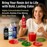 Opaque Epoxy Resin Pigment Paste – 10 Colors, 20G Each, Highly Concentrated Resin Colorant For Epoxy Resin, Casting, Deep Pour & Resin Art