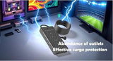 Heavy Duty Surge Protector Power Strip 25 AC Outlets 6 USB Ports 4000 Joules 6.5Ft Cord