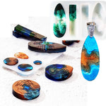 Island Resin Pendant Molds, (4 Pack) Ocean Themed Style Silicone Epoxy Molds For Diy Jewelry Pendant Necklace Keychain Jewel And Resin Crafts