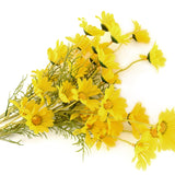 Artificial Daisy Flowers 6 Bundles 21” Faux Silk Daisy Flowers With Stems For Home Garden Vase Décor (Yellow)