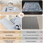 36.2" X 24" Extra Large Silicone Mat For Epoxy Resin, Nonstick Silicon Mats For Crafts Jewelry Casting, Non-Slip Kitchen Table Placemats For Countertop Protector Heat Resistant By , Grey
