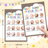 Baby Shower Games For Boy Or Girl - Beer Belly Or Baby Bump Game(50 Cards),Gender Neutral,Thick Paper,Hilarious,Fun And Easy To Play