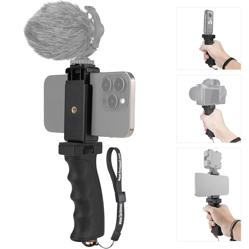 Universal Ergonomic Anti-Fall Mobile Phone Smartphone Handle Stabilizer Mount Rig Portable Selfie Stick Tripod