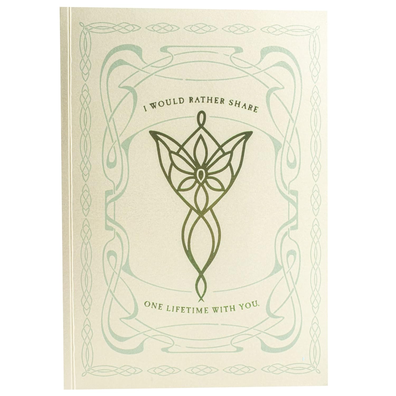 Lord Of The Rings Pop-Up Greeting Card - I Would Rather Share One With You, Than Face All The Ages Of This World Alone - Love, Anniversary, Birthday - Rings Of Power Card For Men & Women -5X7