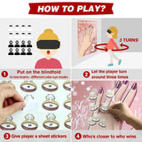 Bridal Shower Bachelorette Party Games, Pin The Ring On The Bride Game, Pin The Ring Game Bridal Shower Wedding Engagement Shower Games 32 Guests