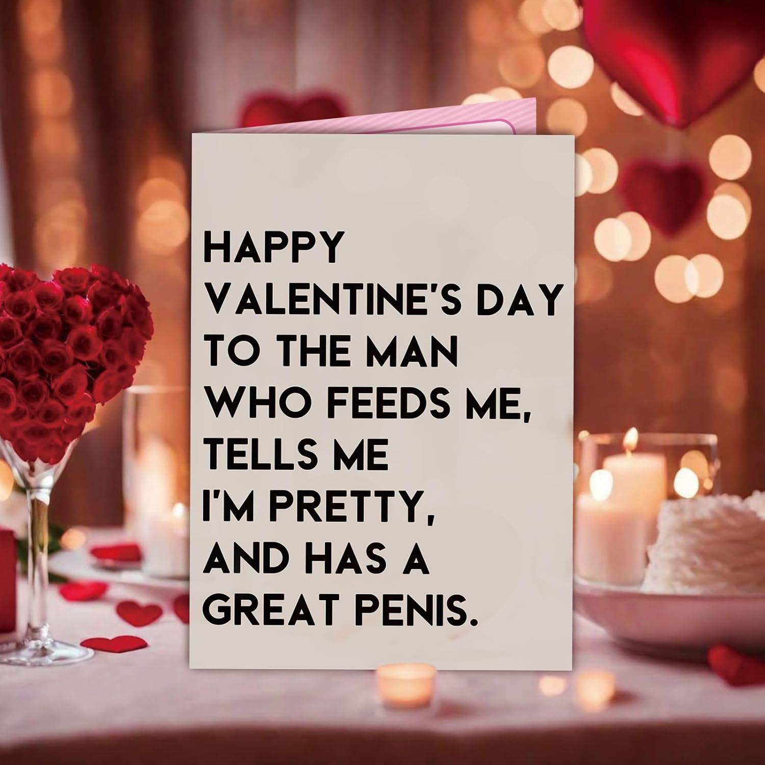 Funny Valentines Day Card For Husband Or Boyfriend – Romantic Naughty Valentine Gift For Him Men