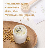 Get Well Soon Gifts For Women, Feel Better After Surgery Gifts For Sick Women, Her, Friends, Vanilla Lavender Scented Candles With Crystal (Cone)