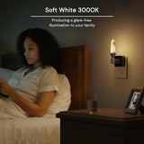 Dimmable Crystal LED Night Light Plug-in with Warm 3000K Dusk to Dawn Sensor