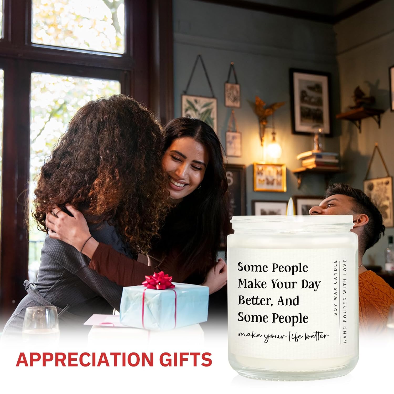 Thank You Gifts For Women & Men Lavender Scented Candle, Appreciation Gifts For Teacher, Nurse, Best Friend Birthday, Coworker Retirement Farewell Present, Boss Day Christmas Gift