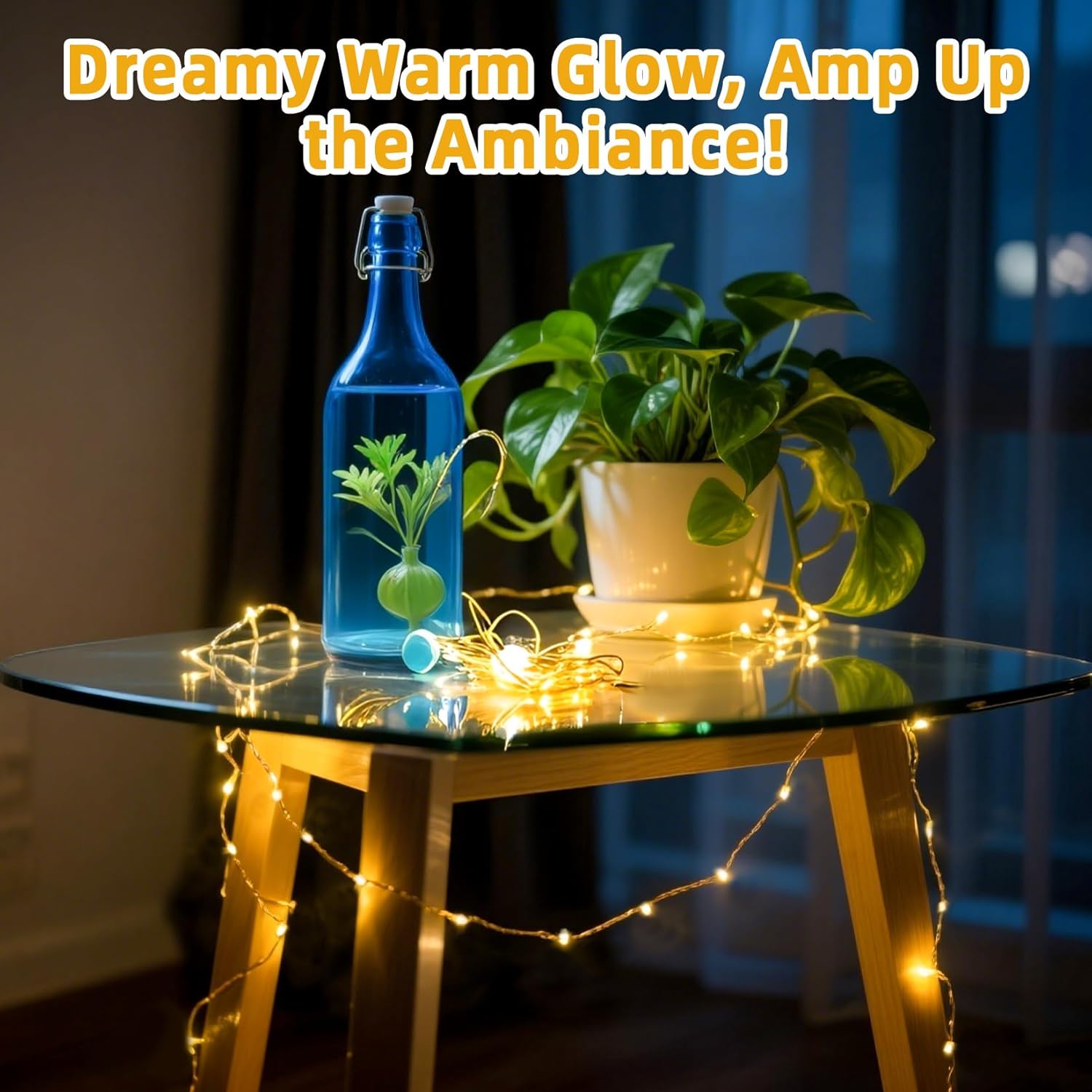 Christmas Fairy Lights - 6 Pcs String Light Indoor Battery Operated Warm White Lights For Christmas Tree, Diy Crafts, We