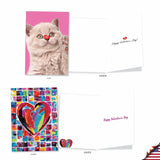 20 Assorted Box Set Valentine'S Day Greeting Cards W/5 X 7 Inch Envelopes (20 Designs, 1 Each) Lots Of Love Ac10356Vdg-B1X20