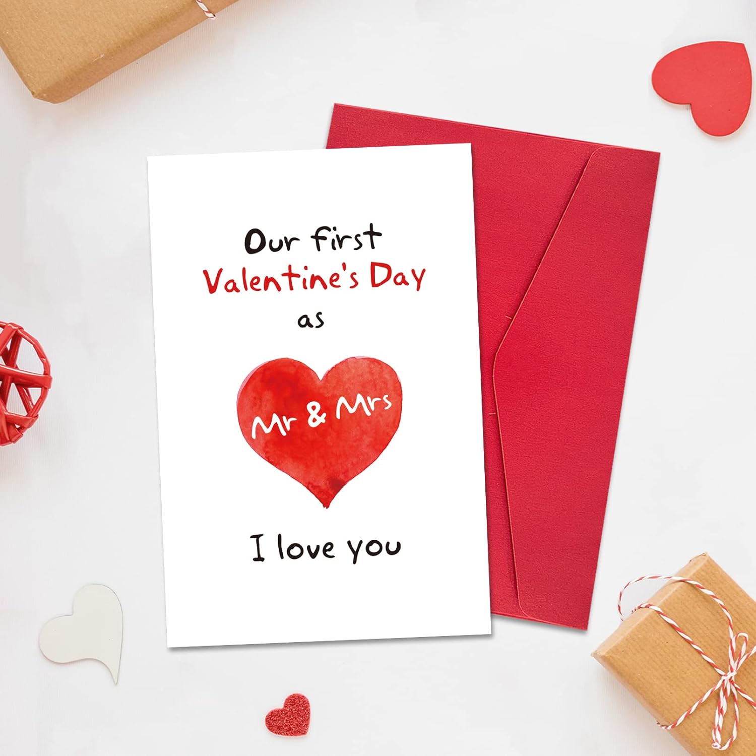 First Valentine'S Day Card For Couples, Sweet 1St Valentine'S Day Greeting Card