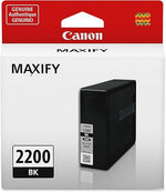 Canon PGI-2200 Pigment Black Ink for IB, MB Series Printers, Multiple Models