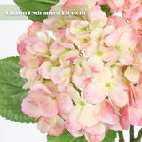 3Pcs Pink Hydrangea Artificial Flowers 19.7 In Real Touch Faux Hydrangea Stems Silk Flowers With Stems Fake Pink Flowers Bouquet For Floral Arrangements Table Centerpieces Wedding Home Decor
