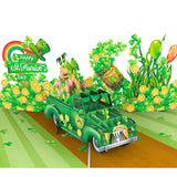 - St Patricks Day Card, Car St Patricks Day Pop Up Card For Kids, Family, Friend, 6X8 Inch St Patrick'S Day Cards, Included Envelope