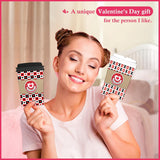 Valentines Day Card For Him - 6 Set Coffee Cup Gift Card Holder Money Holder For Cash Gift Unique Valentines Coffee Cup Gift Card Holder For Boyfriend Girlfriend Coffee Lovers Gifts