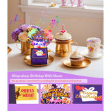 3D Musical Birthday Card With Lights – Pop Up Gift Box Design, Plays “Happy Birthday” Song, Includes Envelope And Note Cards – Fun Greeting For Kids, Adults, Friends