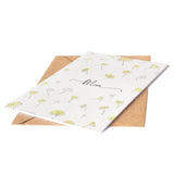Mother'S Day Card, Birthday Card For Mom, Card For Mom With Ginkgo Leaves (Premium Quality Card, Handmade)