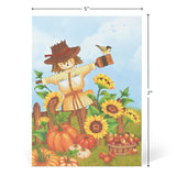Harvest Truck Pop Up Card, Pumpkin, Scarecrow, Sunflower, 3D Greeting Cards, Gifts For Happy Fall Autumn, Birthday, Thanksgiving, Table Decorations, 5X7 - Includes Envelope And Message Note