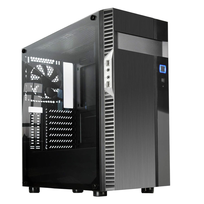 SilverStone Technology Precision PS14-E Micro-ATX & ATX Tempered Glass Compute