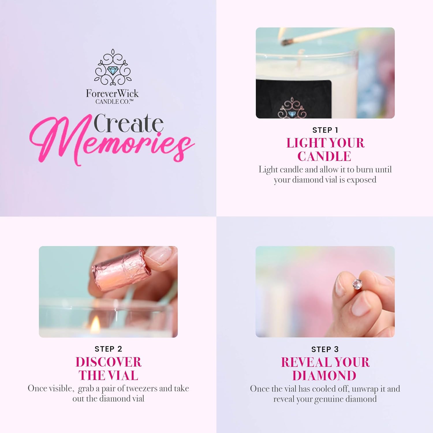My Last Fvck Candle With Diamond Inside | S | Scented Soy Candles Gifts For Women Anniversary Candle Wax | Romance Candles All-Natural Organic Soy Candle 14Oz | 70H