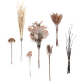 Artificial Greenery Stems Box Set, 28Pcs With 7 Kinds Of Faux Greenery Picks For Diy Bridal Bouquets Wedding Floral Arrangement Table Centerpieces, Brown & Beige