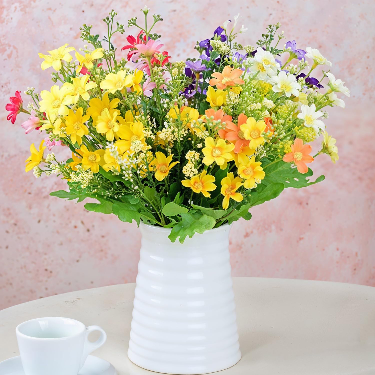 Artificial Daisy Flowers Bunches Of 6 Assorted Colors