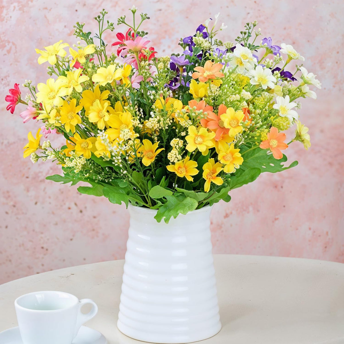 Artificial Daisy Flowers Bunches Of 6 Assorted Colors