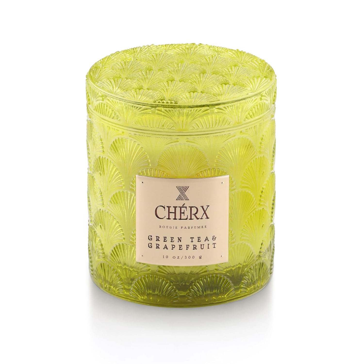 %100 Soy Wax Candles, 50 Hours Burn Time, Natural Essential Oils, Decorative Wedding Candles (Jar, Green Tea & Grapefruit)