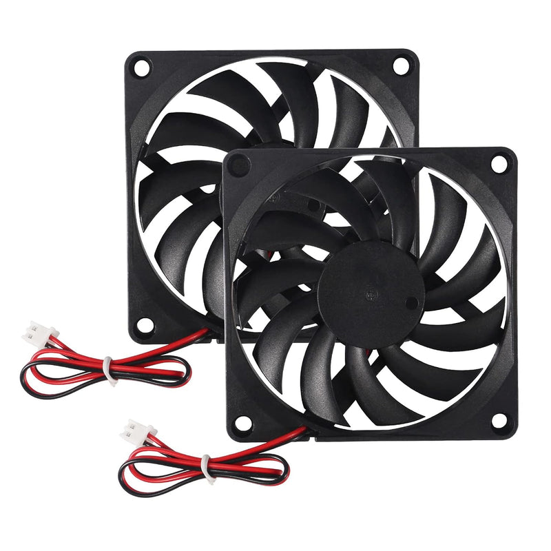 2Pcs Dc 24V 8010 Fan 3D Printer 80X80X10 Brushless Cooling Fan 80Mm For 3D Pri