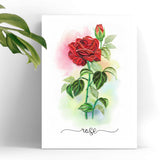 Happy Birthday And Mother Day Quilling Cards Flower - 3D Greeting Card Paper Handmade Art - Design Greeting Card For Christmas Birthday Anniversary Mother Thank You - Design Gift For Friend Love Mom With Envelop (Rose Flower)