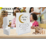 Twinkle Little Star Don'T Say Baby Game (1 Sign And 50 Mini Natural Clothespins) Don'T Say Baby Baby Shower Game, Baby Shower Decorations, Baby Shower Games Gender Neutral (2Ds15)