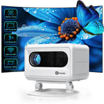 Electric Focus Mini Projector, 1080P, WiFi, Bluetooth, ±50° Keystone, Portable