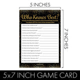 Black And Gold 90Th Birthday Game Bundle - Set Of 3 Birthday Party Games For 20 Guests, Born In The 1930S Theme
