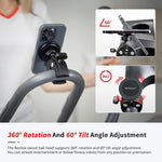 Magnetic Phone Holder Mount for Gym, Bike, Stroller, Fits iPhone 12-15