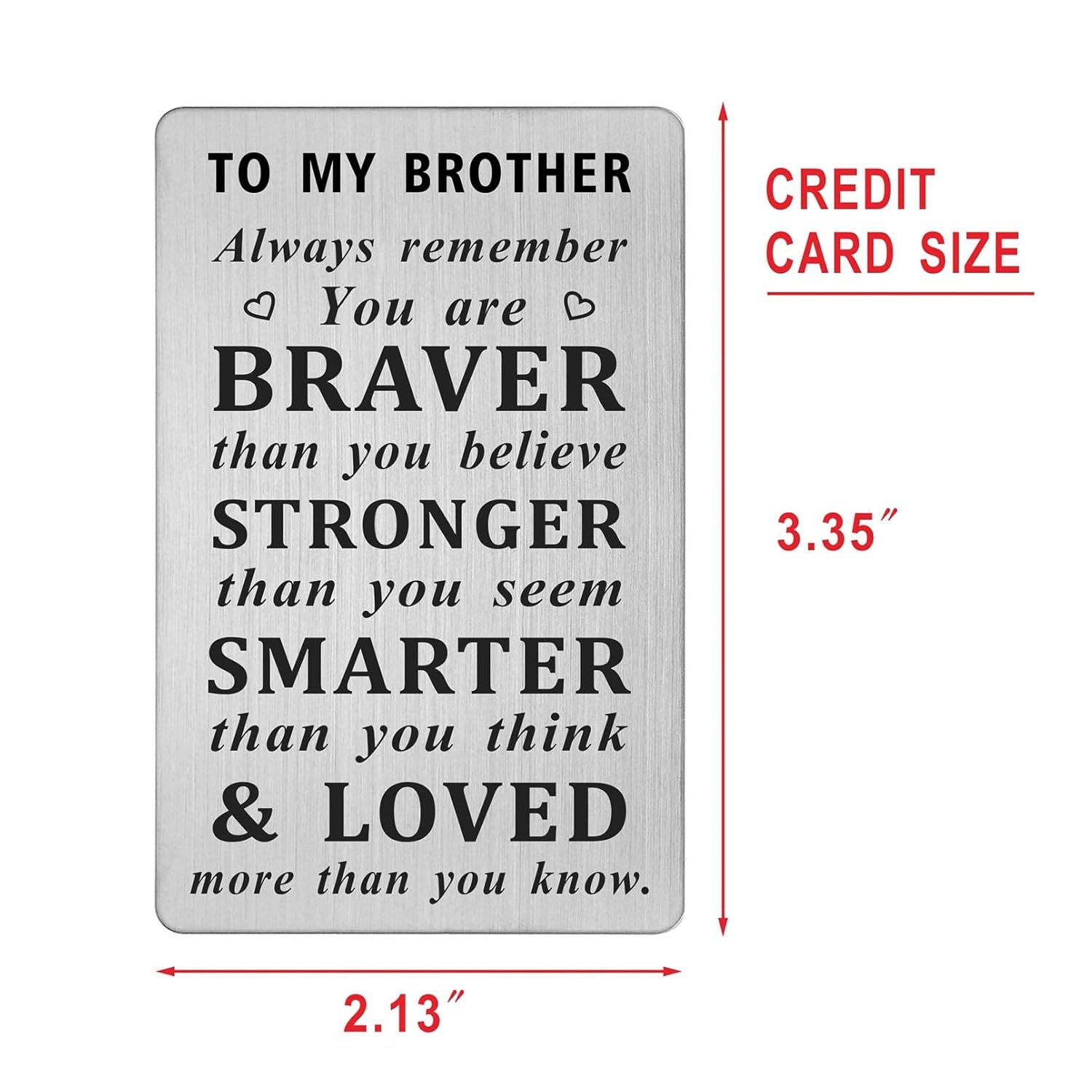 Brother Christmas Cards - Brother Fathers Day Card, Inspirational Graduation Gifts Bro Birthday Ideas