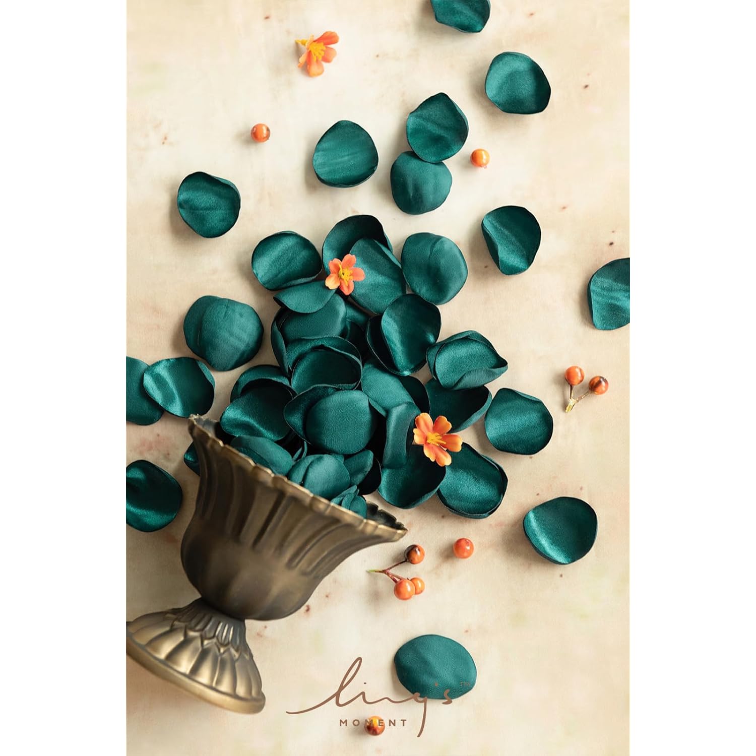 Rose Petals, Silk Flower Petals For Wedding/Aisle/Flower Girl Baskets/Table Centerpiece Décor,Etc.Dark Teal 200Pcs