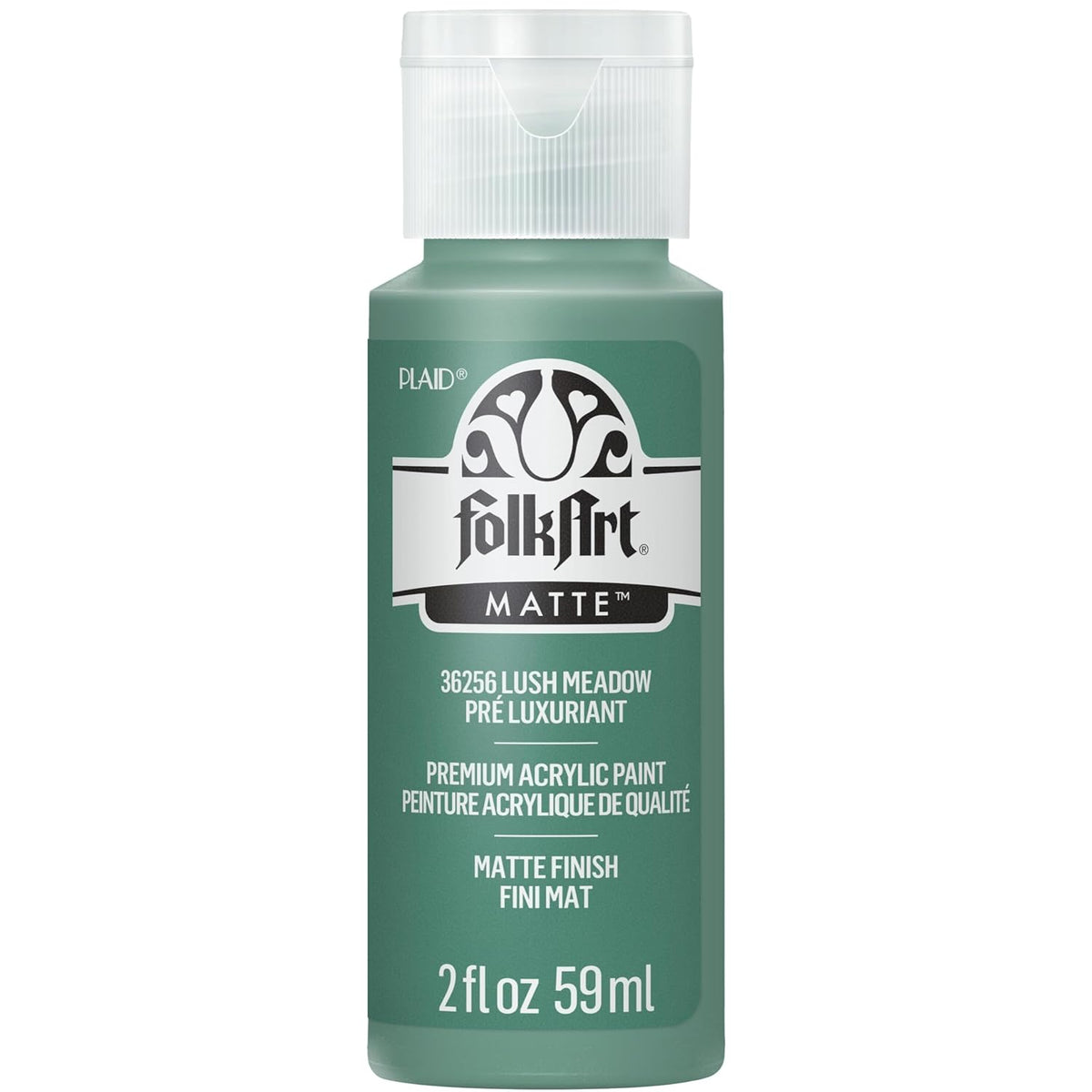 FolkArt Acrylic Craft Paint, Lush Meadow 2 fl oz Premium Matte Finish Paint, Perfect For Easy To Apply DIY Arts And Crafts, 36256