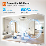 20 Inch Low Profile Ceiling Fan with Light and Remote Black Dimmable Fandelier