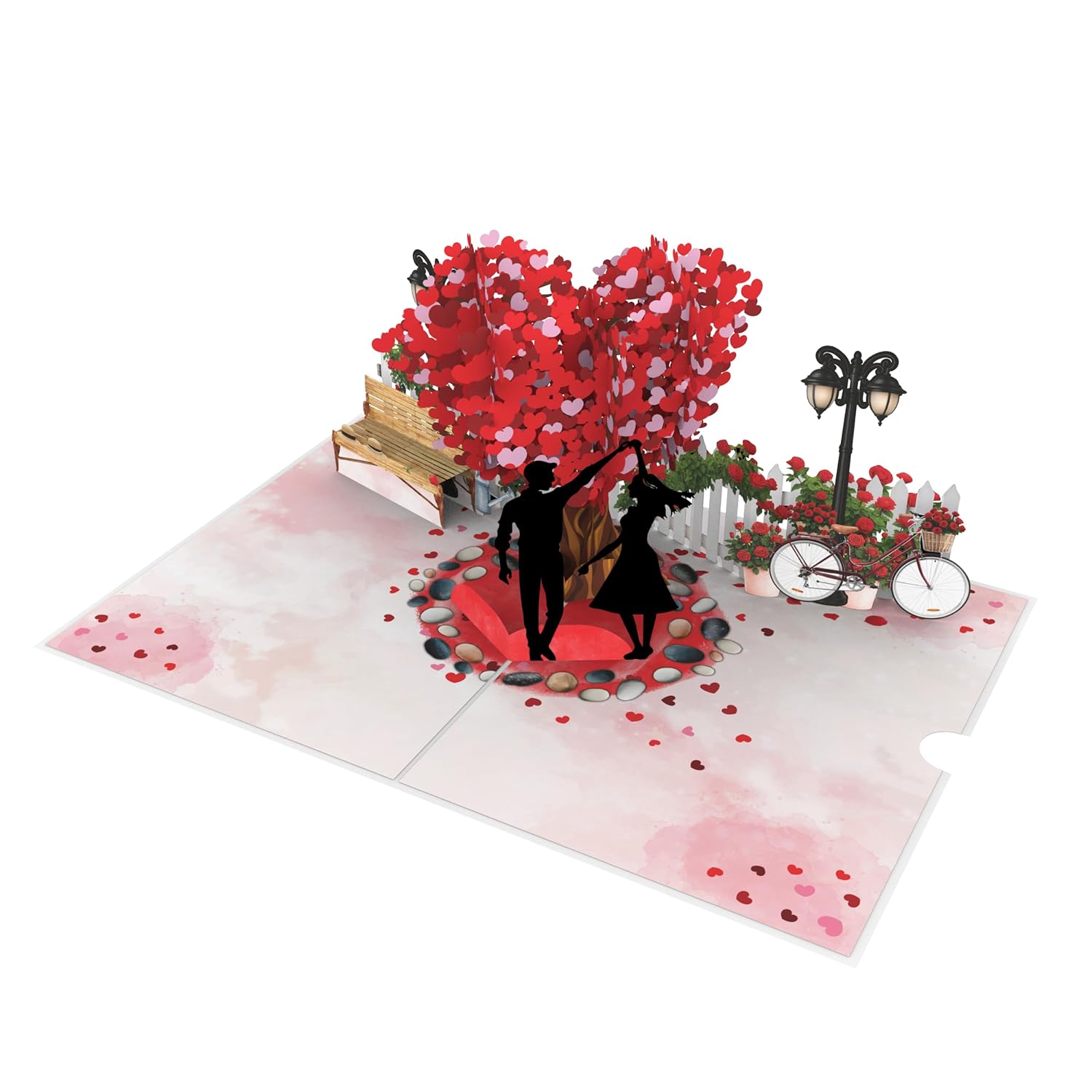 3D Pop Up Card For Valentine'S Day, Anniversary, Wedding - Happy Anniversary Card For Her, Him, Wife & Husband - Romantic 1 Year Anniversary Card 6"X8" - Unique Wedding Gift