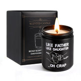 Like Father Like Daughter Candle Gift For Dad From Daughter, Lavender Pine Scented Candle 7Oz Soy Wax Aromatherapy Candle,Gift For Daddy, Daughter, Father’S Day, Birthday