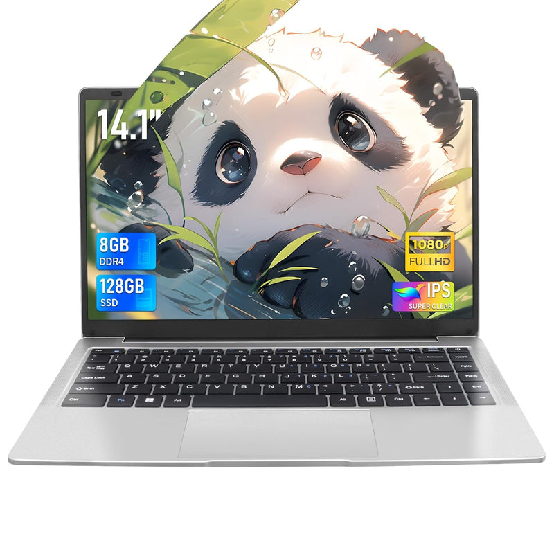 Laptop [Win 11/Office 2019] 14.1-Inch Fhd Narrow Border Ips Notebook, 8G Ddr4