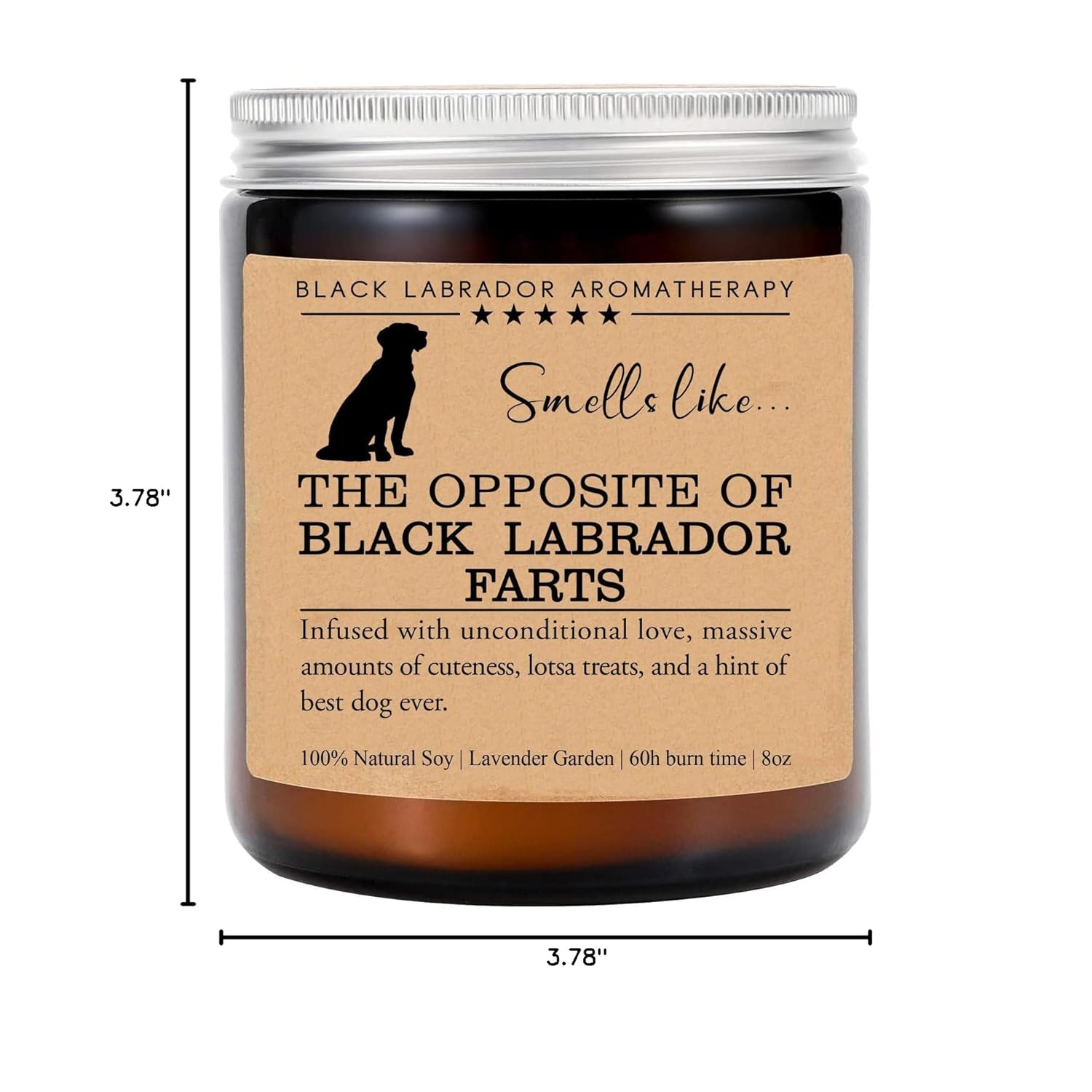 Black Labrador Candle, Black Labrador Funny Dog Gift, Black Labrador Mom, Black Labrador Dog Candle, Birthday Gift, Black Labrador Owner Gift, Dog Lovers Gift, Black Labrador Parents Day Gift