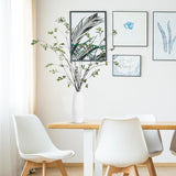 47.2’’ 4Pcs Artificial Ficus Branches Artificial Greenery Stems Faux Ficus Twig Plants Fake Leaf Spray Green Eucalyptus Branches For Vase Filler Office Home Wedding Decoration