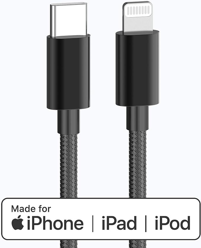 4FT USB C to Lightning Cable MFi Certified Fast Charging Sync Cord for iPhone