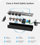 Heavy Duty 20A Metal Surge Protector Power Strip 4Ft Cord USB Switches